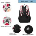 thumbnail image 4 of FORMRS Unisex School Backpack 17" Student Travel Bag with Laptop Compartment, Pink Floral, 4 of 7