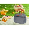thumbnail image 5 of Unique Bargains Insulated Bag Lunch Bag Cooler Bag for Work Office Gray, 5 of 6