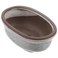 thumbnail image 4 of Ceramic Bonsai Planter Grey 1Pack 3.7Inch, 4 of 5
