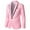 Pink, variant on QENGING Men's Suit Jacket Stylish Casual Solid Business Wedding Party Outwear Coat Suit Tops for Home Party Outdoor