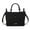 Black, variant on Melody Women Tote Bag, Vegan Leather Shoulder Bag Handbag Purse By Mia K - Charcoal