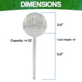 thumbnail image 6 of Aqua Glass Plant Watering Iridescent Ball Globes - Automatic Self Watering Drip Irrigation Ideal for Vacation Plant Care, Indoor/Outdoor Potted Flowers, Herbs, Houseplants - 10" 6-7 oz 4pc Set, 6 of 8