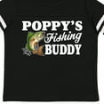 thumbnail image 4 of Inktastic Poppy's Fishing Buddy with White Text Boys Toddler T-Shirt, 4 of 5