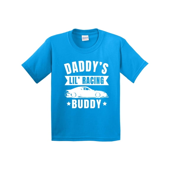 Inktastic Daddys Lil Racing Buddy Youth T-Shirt