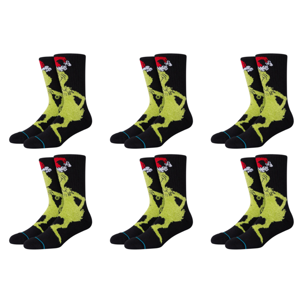 Monster Socks Cómodos Calcetines Navideños Unisex Suministros para Fiestas (A) Verde
