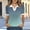 A_ Green, variant on Olyvenn Women's Summer Gradient Print Turn Down Collar Top, Loose Fit Lightweight Short Sleeve Button Collared Blouse for Beach Holiday Blue L