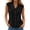 Black, variant on Linen Tank Tops for Women 2026 Summer Peter Pan Collar Button Down Sleeveless Shirt Office Work Blouse Vest Top