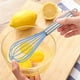 thumbnail image 3 of Batido de huevos manual, batidora de mano de acero inoxidable para crema batida, salsas, rebozado - Herramienta para batir de cocina apta para lavavajillas con mango de silicona, 5,3 x 20,5 cm, 3 of 4
