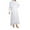 White, variant on Sexlip Long Sleeve Bridesmaid Dresses Chiffon Wedding Guest Dresses for Women Scoop Neck Ruched Slit Formal Dress with Pocket White S