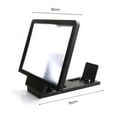 thumbnail image 5 of Limei 7.5" x 6.7" Screen Magnifier –3D HD Mobile Phone Magnifier Projector Screen for Movies, Videos, and Gaming–Foldable Phone Stand with Screen Amplifier–Supports All Smartphones (Black), 5 of 6
