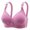 Purple, variant on Tnhcen Seamless Wireless Bra Women's Plus-Size Thin Comfortable Breathable Cotton Bra Cover Underwire Sports Bra Underwear Women Underwear , Rose Gold, XL