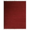 thumbnail image 5 of Rugsotic Carpets Eco-Friendly Woven Hand Woven Kilim Flat Weave Burgundy Solid Area Rug, 5'x8' Rectangle, Antimicrobial, 5 of 8