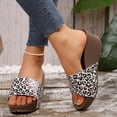 thumbnail image 3 of Dakaela Sandales Compensées à Plateforme pour Femmes, Bout Ouvert, à Enfiler, Mules à Talon en Liège, Chaussures d'Été Confortables, 3 of 8