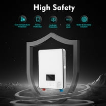 Shzicmy 4500W 110V Whole House Electric Tankless Instant Water Heater with Shower Head