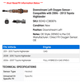 thumbnail image 2 of Downstream Left Oxygen Sensor - Compatible with 2006 - 2013 Toyota Highlander 2007 2008 2009 2010 2011 2012, 2 of 2