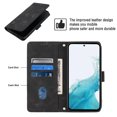thumbnail image 3 of Compatible with Samsung Galaxy A54 5G Classic Embossed PU Leather Case with Card Holder Shockproof Cover, 3 of 5