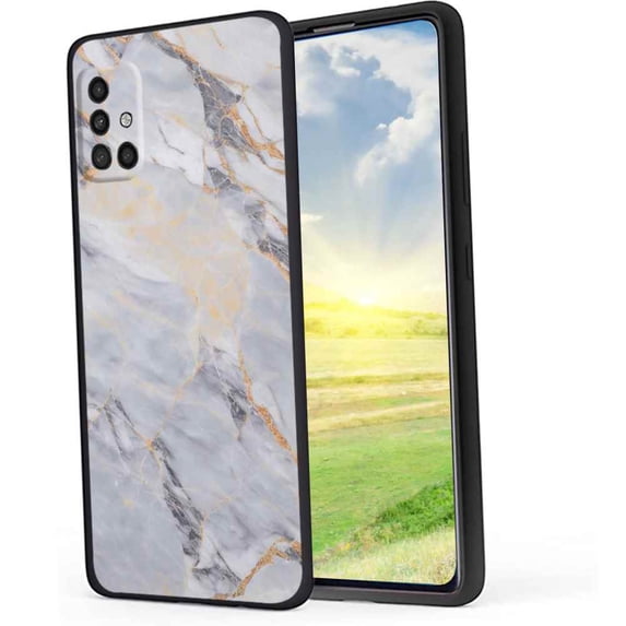 Marble-223 Phone Case, Degined for Samsung Galaxy A51 4G Case Men Women, Flexible Silicone Shockproof Case for Samsung Galaxy A51 4G