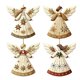 thumbnail image 1 of Adornos navideños de madera con forma de ángel. Adornos rústicos de estilo granja con forma de ángel. Adornos para colgar en el árbol de Navidad para decorar el hogar en Navidad., 1 of 7