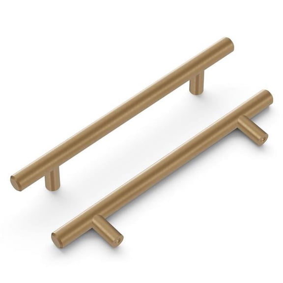 128 mm Center-to-Center Bar Pull Cabinet Pull - Champagne Bronze