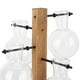 thumbnail image 3 of Innovative Hydroponic Vase with Wooden Stand Transparent Desktop Flower Vase for Home, 3 of 5