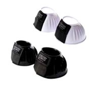 072538 Medium Roma Double Tape Pvc Ribbed Bell Boots - Black