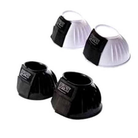 072538 Medium Roma Double Tape Pvc Ribbed Bell Boots - Black