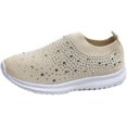 thumbnail image 1 of GUTZBSY Womens Rhinestones Glitter Fashion Mesh Walking Shoe,Bling Sneakers for Women Rhinestones, 1 of 1