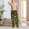 thumbnail image 5 of Uemuo Cute Cartoon Dinosaurs Pattern Men's Wide Leg Palazzo Lounge Pants with Pockets Light Weight Loose Comfy Casual Pajama Pants-Medium, 5 of 9