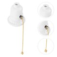 thumbnail image 1 of LOLIPPYY Lamp Light Socket Replacement Bakelite White Adjustable Lamp Angle 1Set, 1 of 8