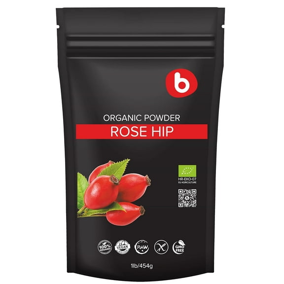 Bobica's Premium European Organic Rose Hip Powder - Natural Vitamin C - 1lb
