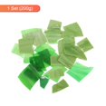 thumbnail image 3 of 200g Glass Mosaic Tiles for Craft, Stained Glass Mosaic Tiles Bulk for Craft DIY Art Project Green Series, 3 of 5