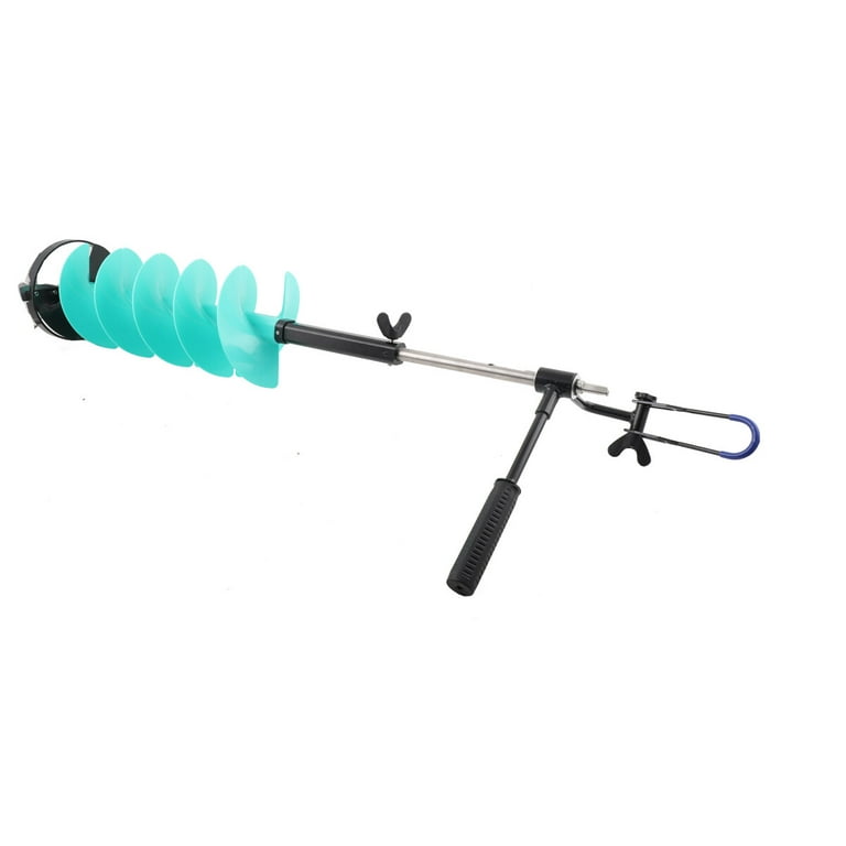Sudeg Ice Drill Auger 8'' Diameter Nylon Ice Auger with Extension Rod for Ice Fishing