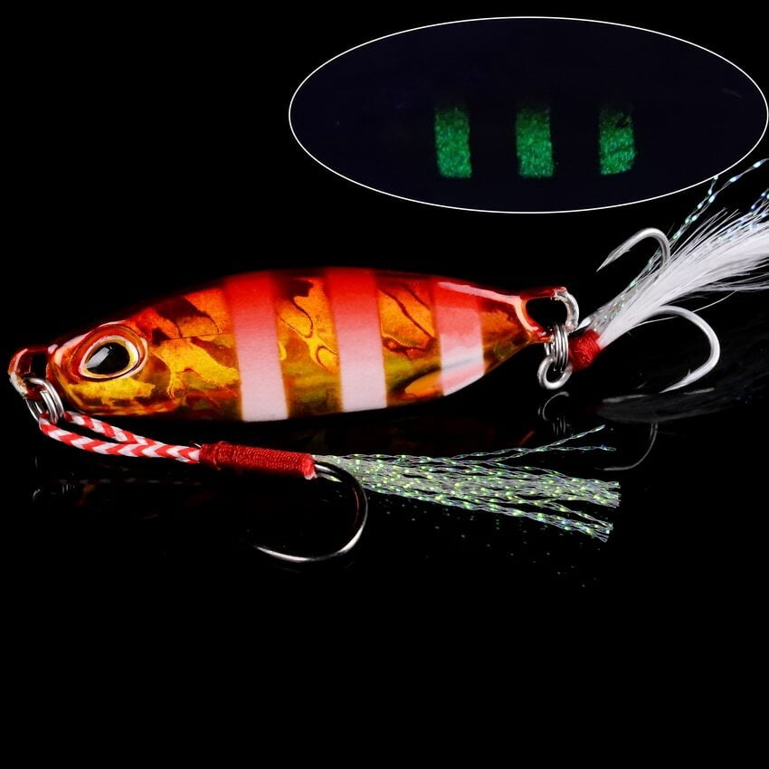 7 Pack Metal Cast Jig Spoon 10-40g Shore Casting Jigging Bass Lure Saltwater