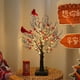 thumbnail image 3 of LED Light Up Red Bird Desktop Festival Tree, 3 of 5