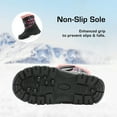 thumbnail image 4 of DREAM PAIRS Kids Winter Snow Boots Boys & Girls Outdoor Waterproof Mid-Calf Boot Black/Pink Size 4, 4 of 7
