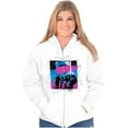 thumbnail image 3 of Vaporwave Aesthetic NASA Astronaut Zip Up Hoodie Men's Women's Brisco Brands L, 3 of 6