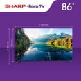 thumbnail image 2 of TV Sharp 86 Pulgadas Roku 4K Ultra HD Smart TV LED 4T-C86EL8UR, 2 of 4