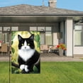 thumbnail image 3 of Amhnf Black And White Cat Garden Flag For Home Outdoor Garden Yard Decor 12x18 inch, 3 of 5