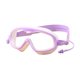 thumbnail image 3 of Gafas de natación para niños, a prueba de fugas, ligeras, de silicona suave, antivaho, montura grande, Violeta, 3 of 9