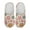 Classic Flowers, variant on Bee Women's Plush Fuzzy Slippers Non-Slip Rubber Sole Indoor Outdoor House Shoes Cozy Comfy Warm & Lightweight Slip On