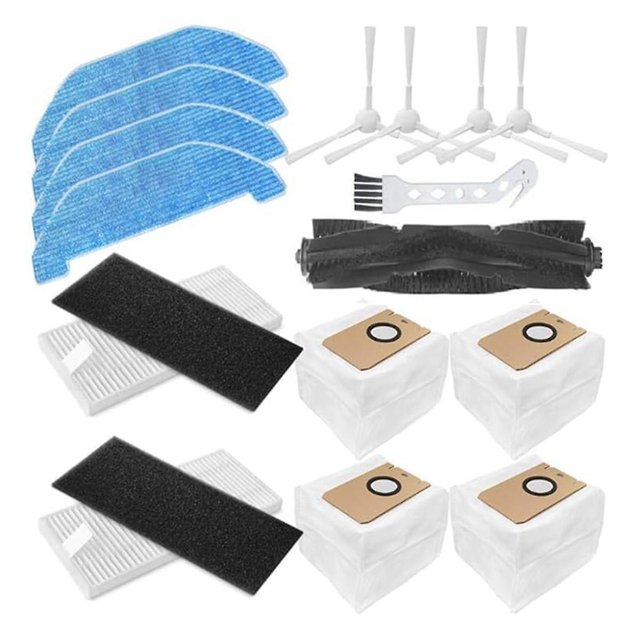 Accesorios de aspiradora robot Q11 DENGXMXG Cepillo lateral principal Paño de fregona Filtro HEPA Bolsas para polvo Reemplazo