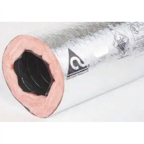 ATCO Rubber Products R6 Insulated Flexible Air Duct 7" x 25' Silver CPE Core Quiet Performance