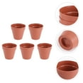 thumbnail image 3 of Tineasur 5PCS Sunlight Resistant Flower Pot Resin Coffee Indoor Plants Home Decor, 3 of 6