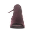 thumbnail image 2 of Womens BareTraps Ivella Open Heel Peep Toe Ankle Boots, Burgundy, 8 US, 2 of 5