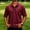 Wine, variant on COSFO Casual Men's Polo Shirts Short Sleeve Brown Waffle Shirt Loose Fit Golf Pullover Collared with Pocket Tops