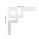 thumbnail image 4 of 4 Pcs Corner Mirror Wall Sticker 3d Mirror Decals Acrylic Mirror Wall Stickers For Cabinet, 4 of 5
