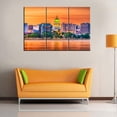 thumbnail image 2 of TISHIRON 3PCS Framed Canvas Wall Art Set,36"x24" Madison Wisconsin Landscape Canvas Art Decor, 2 of 7
