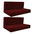 thumbnail image 4 of Tnarru 2Pcs RV Seat Covers Camper Cushion Covers Easy Fitted Comfort Camper Cushion Slipcovers Sofa Furniture Protector for Trailers red, 4 of 8