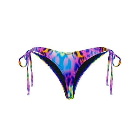 RELLECIGA Women s Tie-Side Thong Bikini Bottom