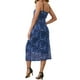 thumbnail image 3 of Vestido de Maternidad Chic para Mujeres INSPIRE, con Malla, Costuras Fruncidas, Cuerpo Ajustado, Tirantes Espagueti, Vestidos de Embarazo para Invitadas de Boda, Floral Azul M, 3 of 6